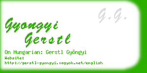 gyongyi gerstl business card